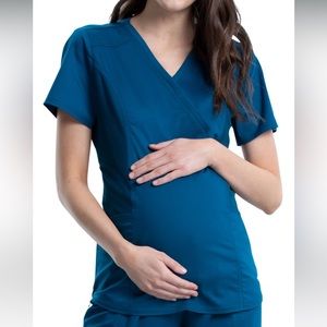 BRAND NEW Cherokee Scrub Top- Blue